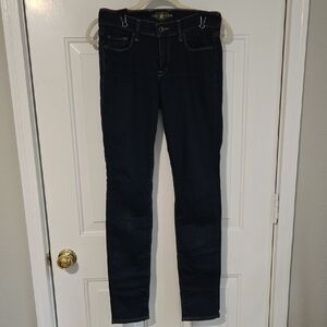 Ladies Blue Lucky Brand Sofia Skinny Jeans Size 4 Regular